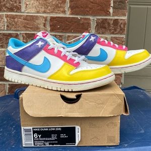 Nike Dunk Low “Pro cyan” White Yellow Blue Sneakers H1031